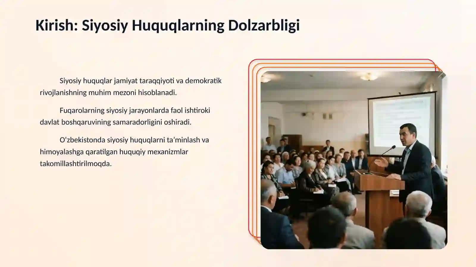 Siyosiy huqular mazmuni va turlari 3