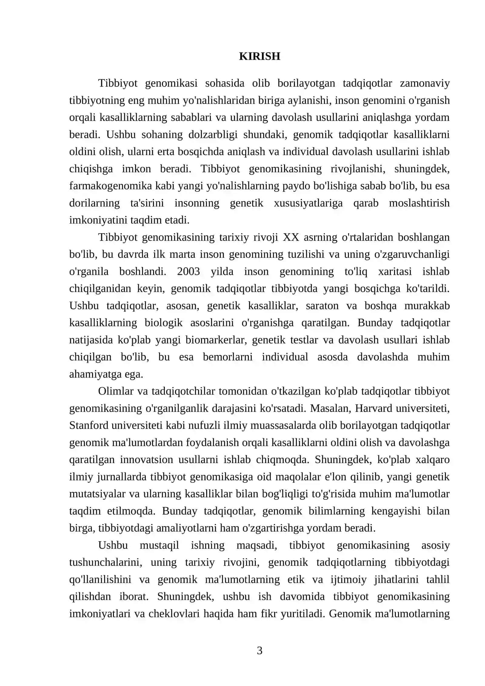 Tibbiyot genomikasi 3