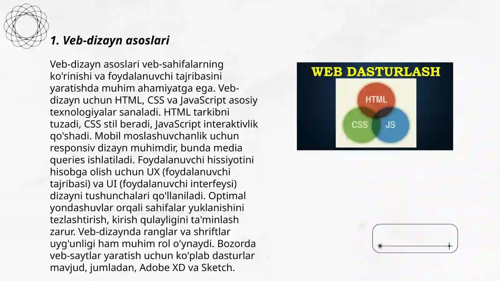 Kasbiy sohalari boʻyicha Web-sahifa yaratish 3