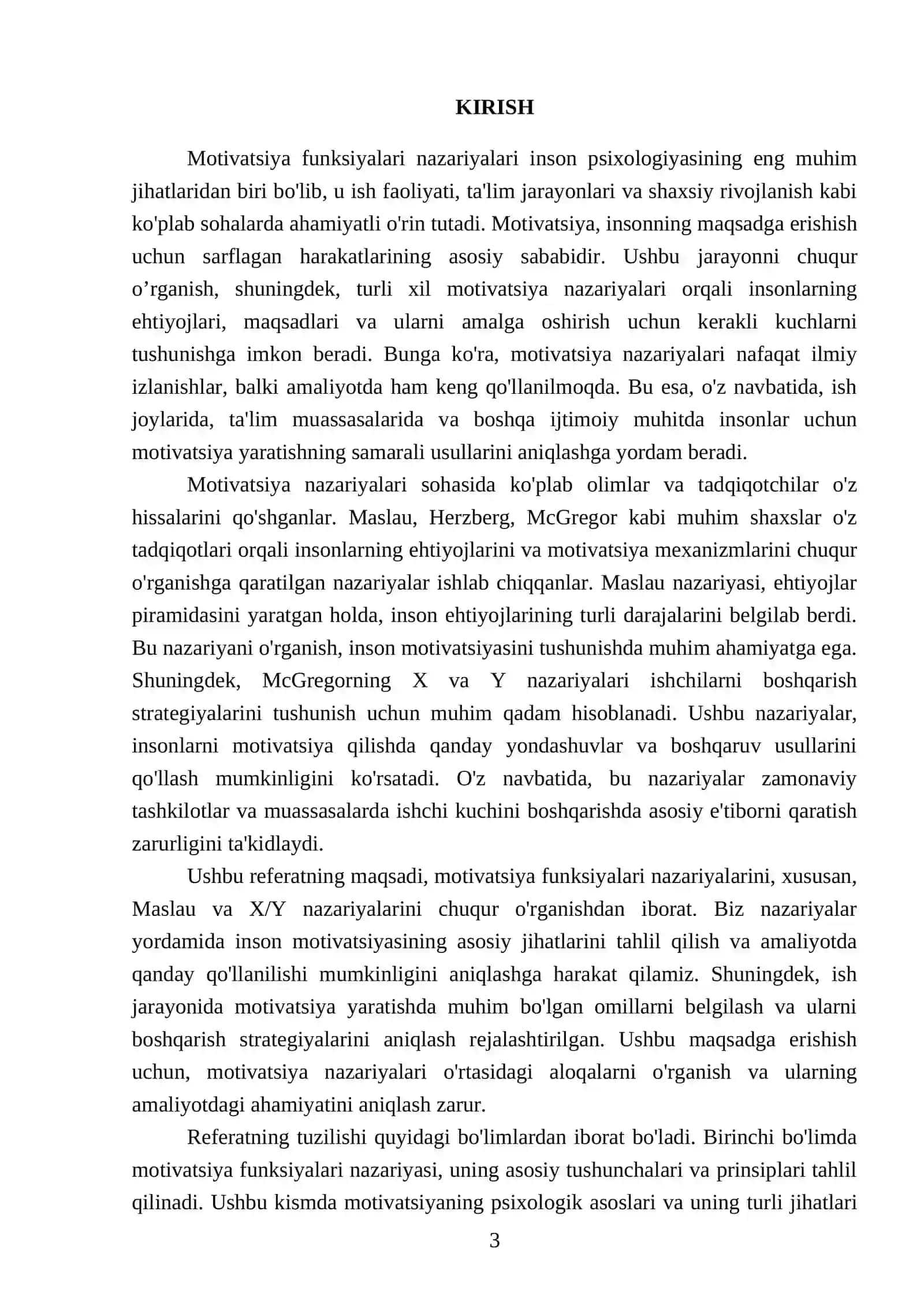 Motivatsiya funksiyalari nazariyalari va X(x) va Y(y) nazariyalari 3