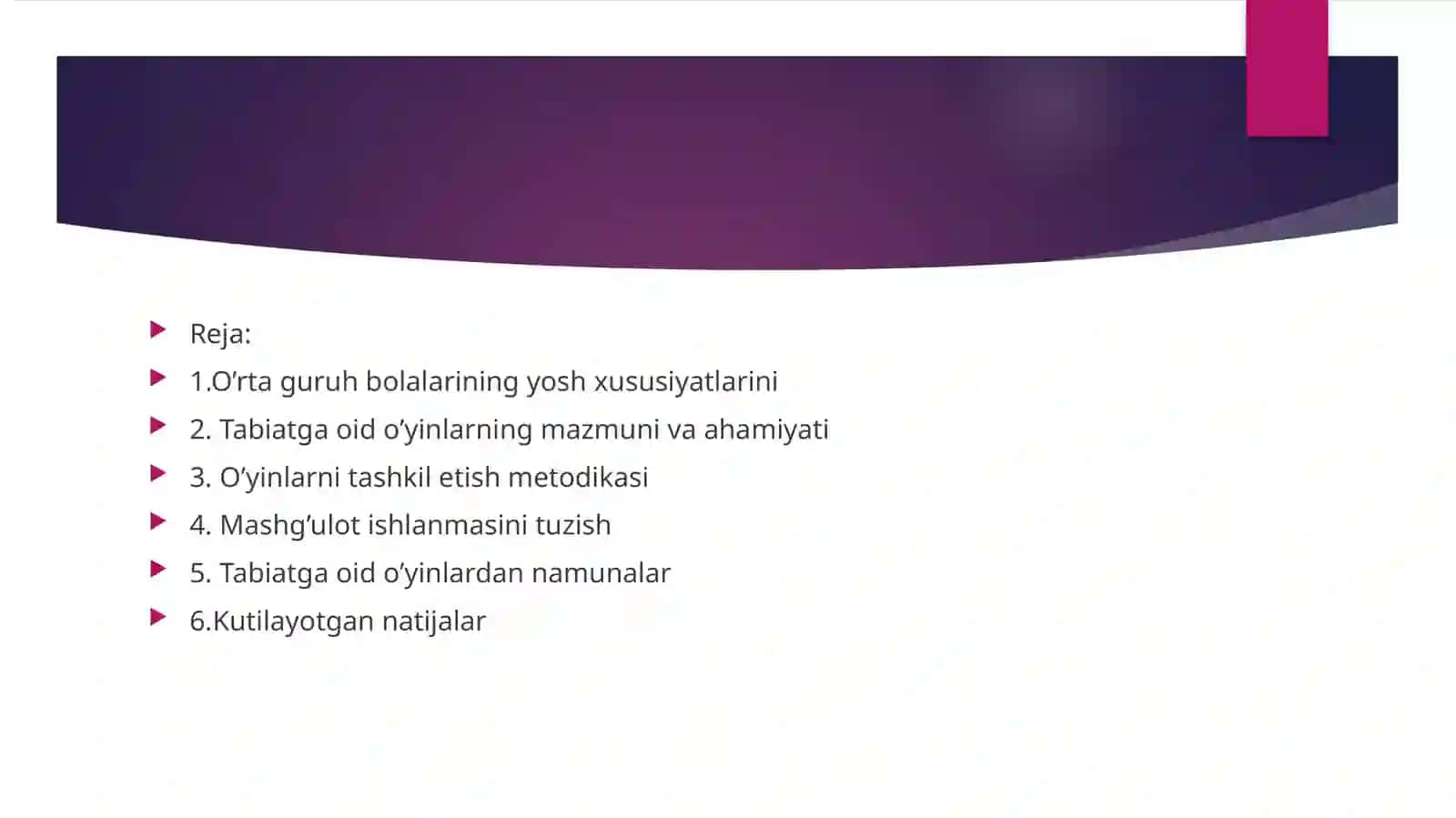 O’rtaguruh bolalarining yosh xususiyatlarini Tabiatga oid o’yinlarning mazmuni va ahmiyati 3