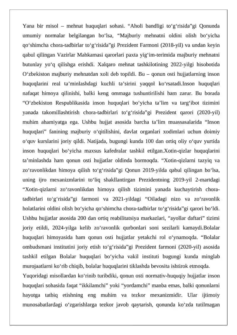 Inson huquqlarining manbalari: nazariy asoslar 3