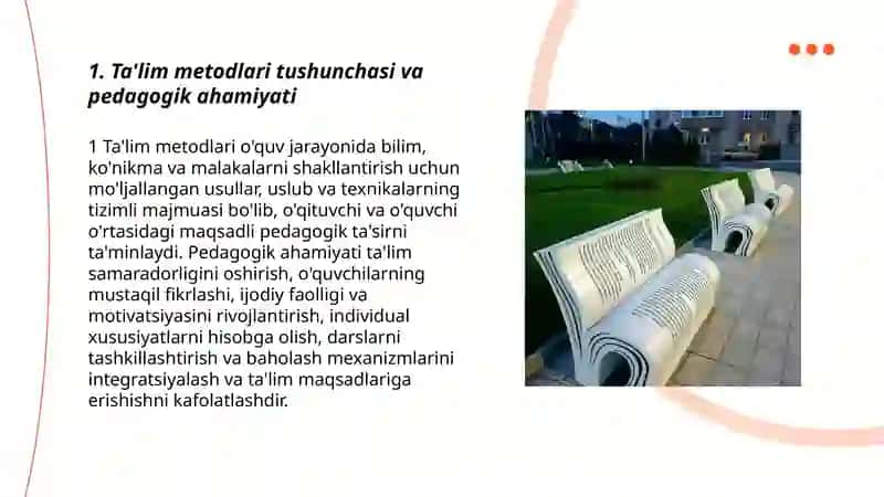 Ta'lim metodlari va vositalari 3
