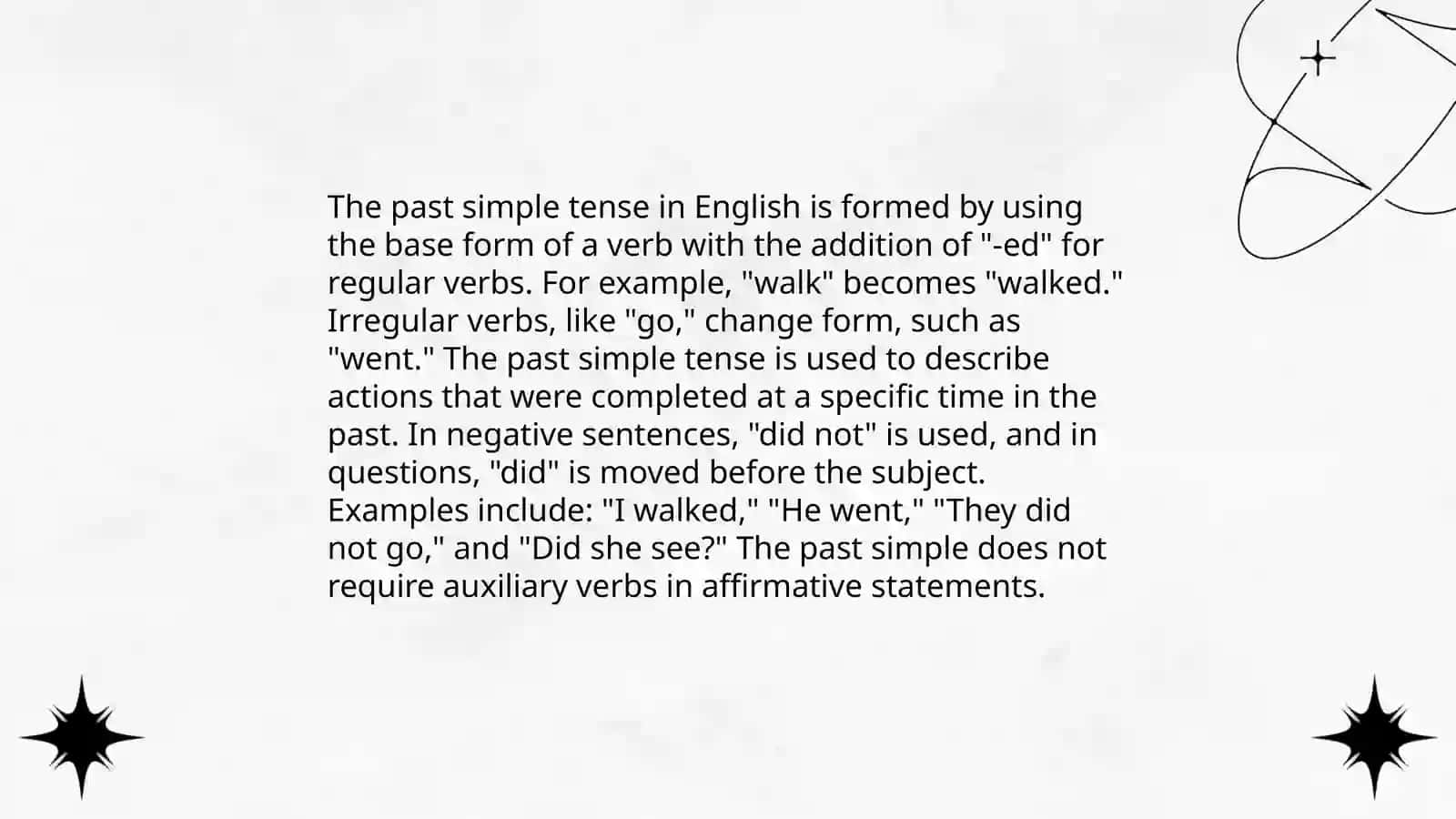 Past simple 3