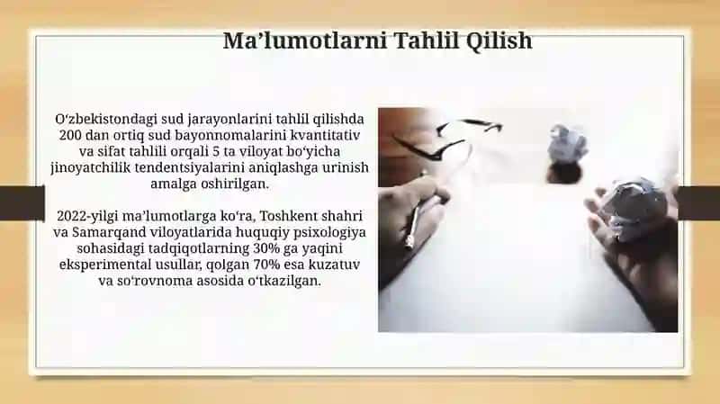 Ozbekiston yuridik psixologiyaning metodologiyasi 3