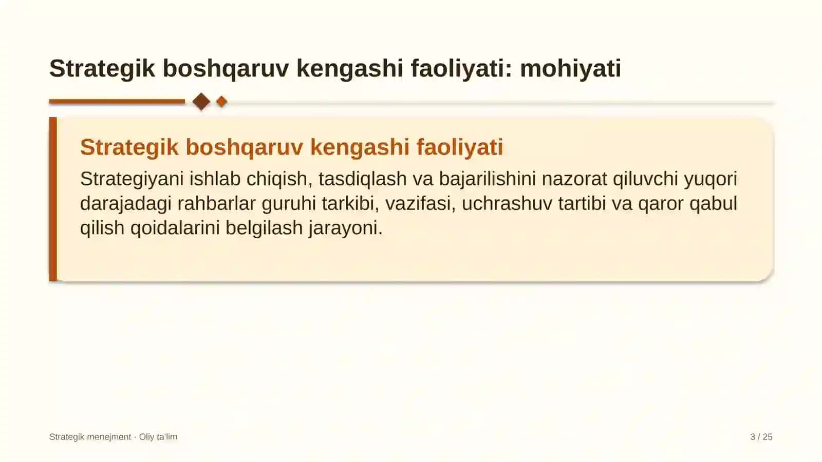 turoperatorlik kompaniyalarida strategik boshqaruv kengashi faoliyatini tashkil etish 6816 3