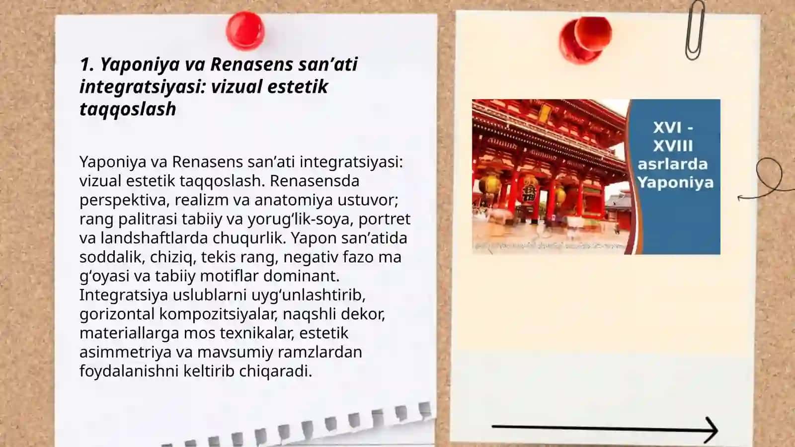 Yaponiya va Renasens haqida integratsiya 3