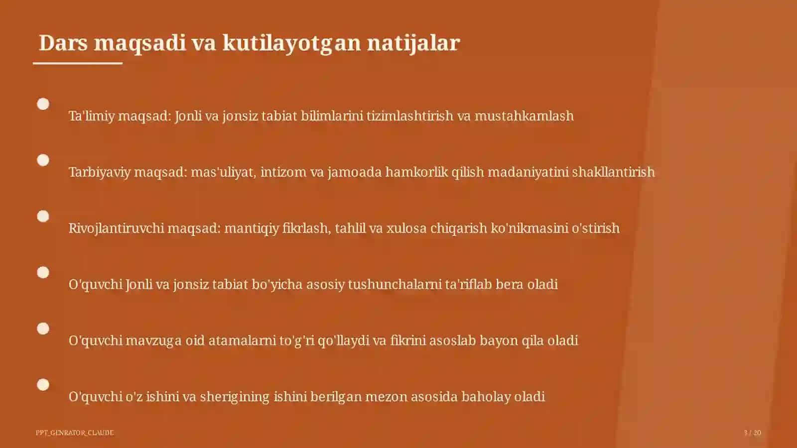 Jonli va jonsiz tabiat (2-sinf) 3