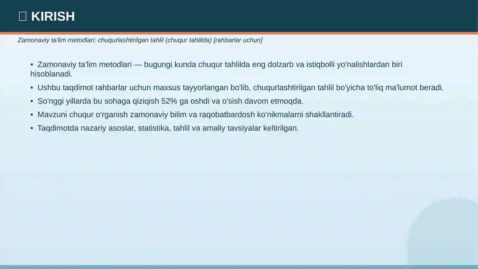 Zamonaviy Ta'lim Metodlari 3
