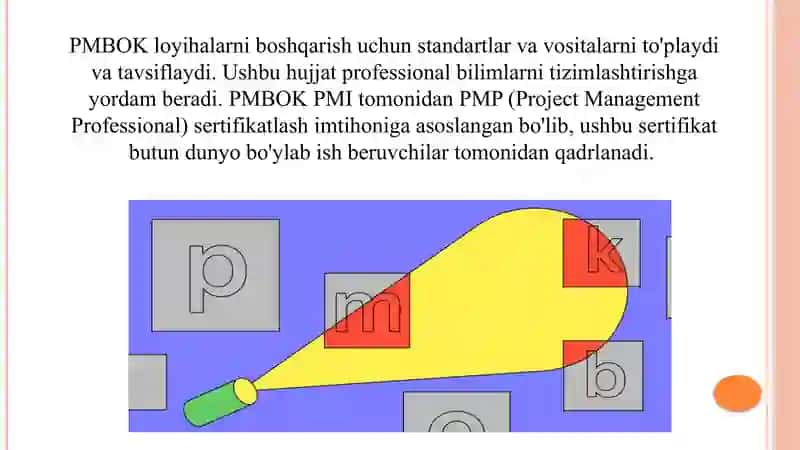 PMBOK Standartlari va Ularning Mazmuni 3