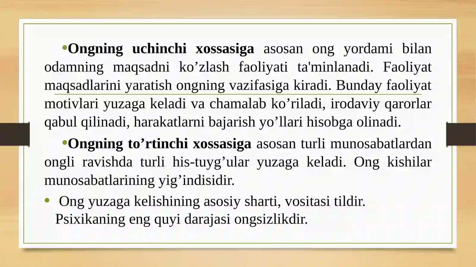 Ongning vujudga kelishida: jamoa, mehnat faoliyati va nutq 3