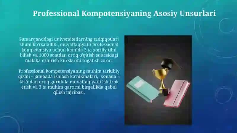 Professional Kompotensiyaning Asosiy Unsurlari 3