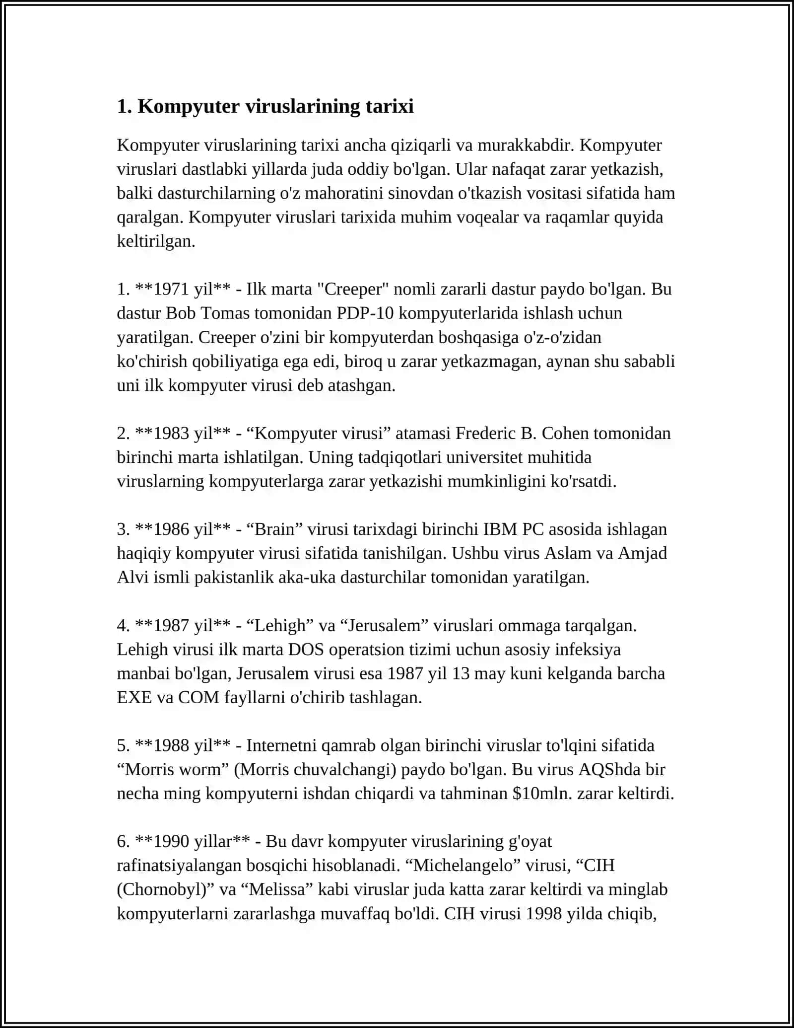 VIRUS VA ANTIVIRUS DASTURLAR 3