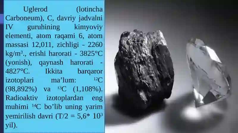 Uglerodning xossalari 3