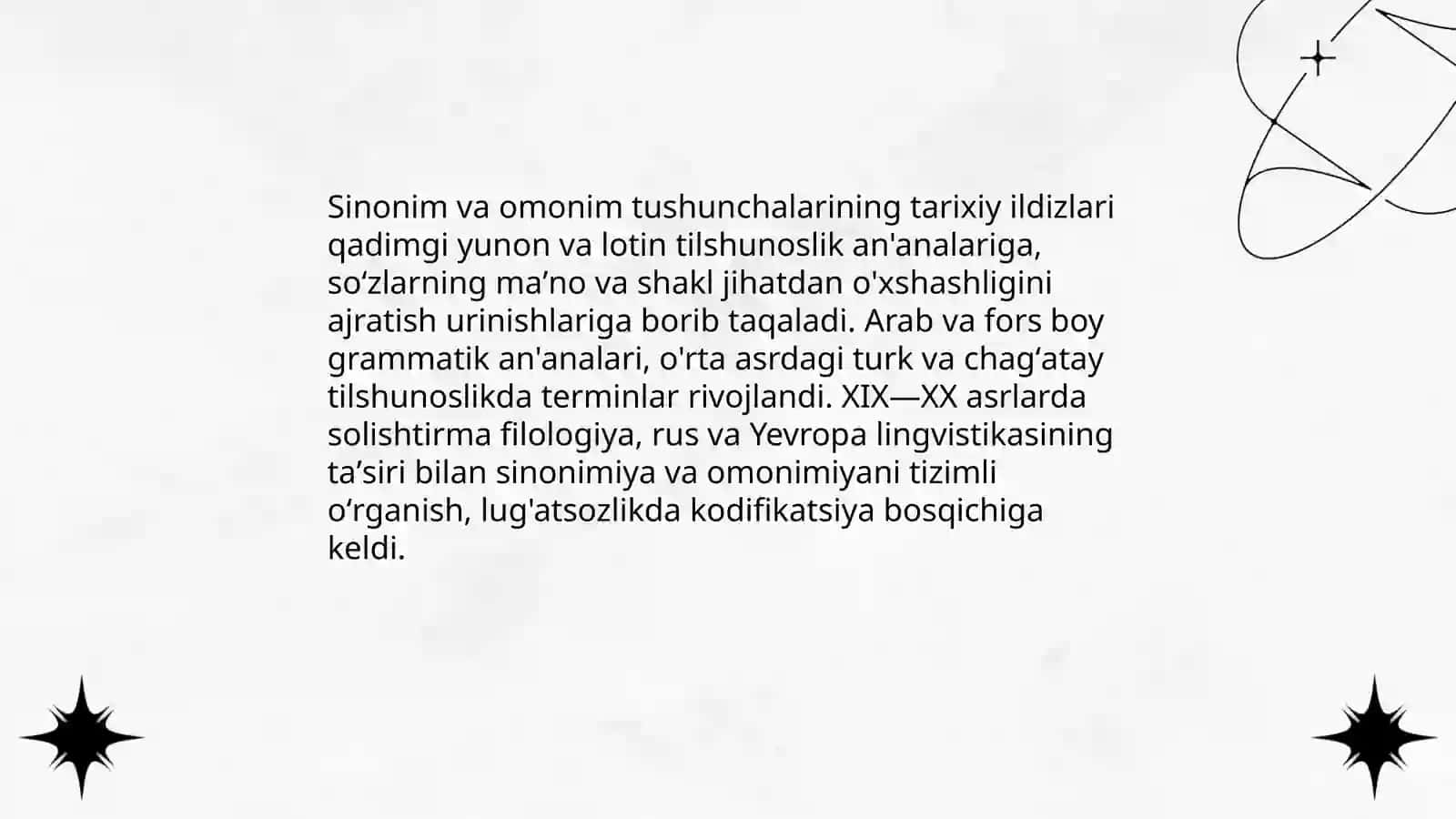Sinonimlar va omonimlar tarixi 3