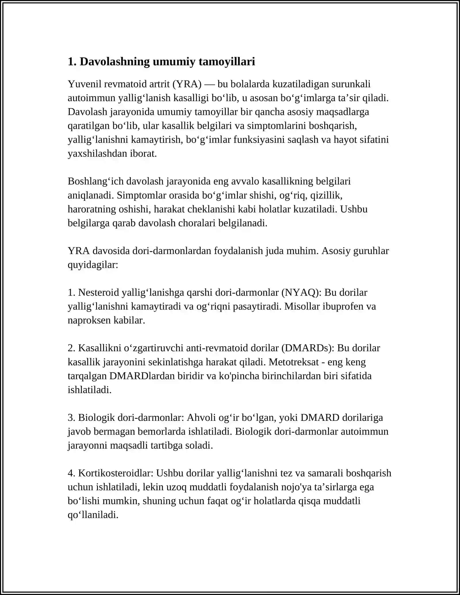 YUVENIL REVMATOID ARTRIT.DAVOLASH 3