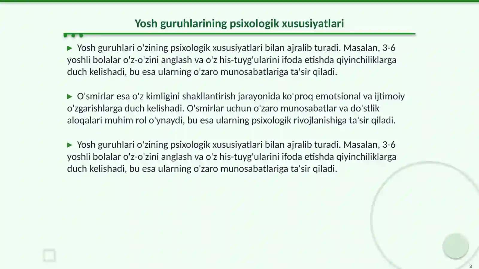 Turli yosh guruhlarda mashgulotlarni tashkil etish 3