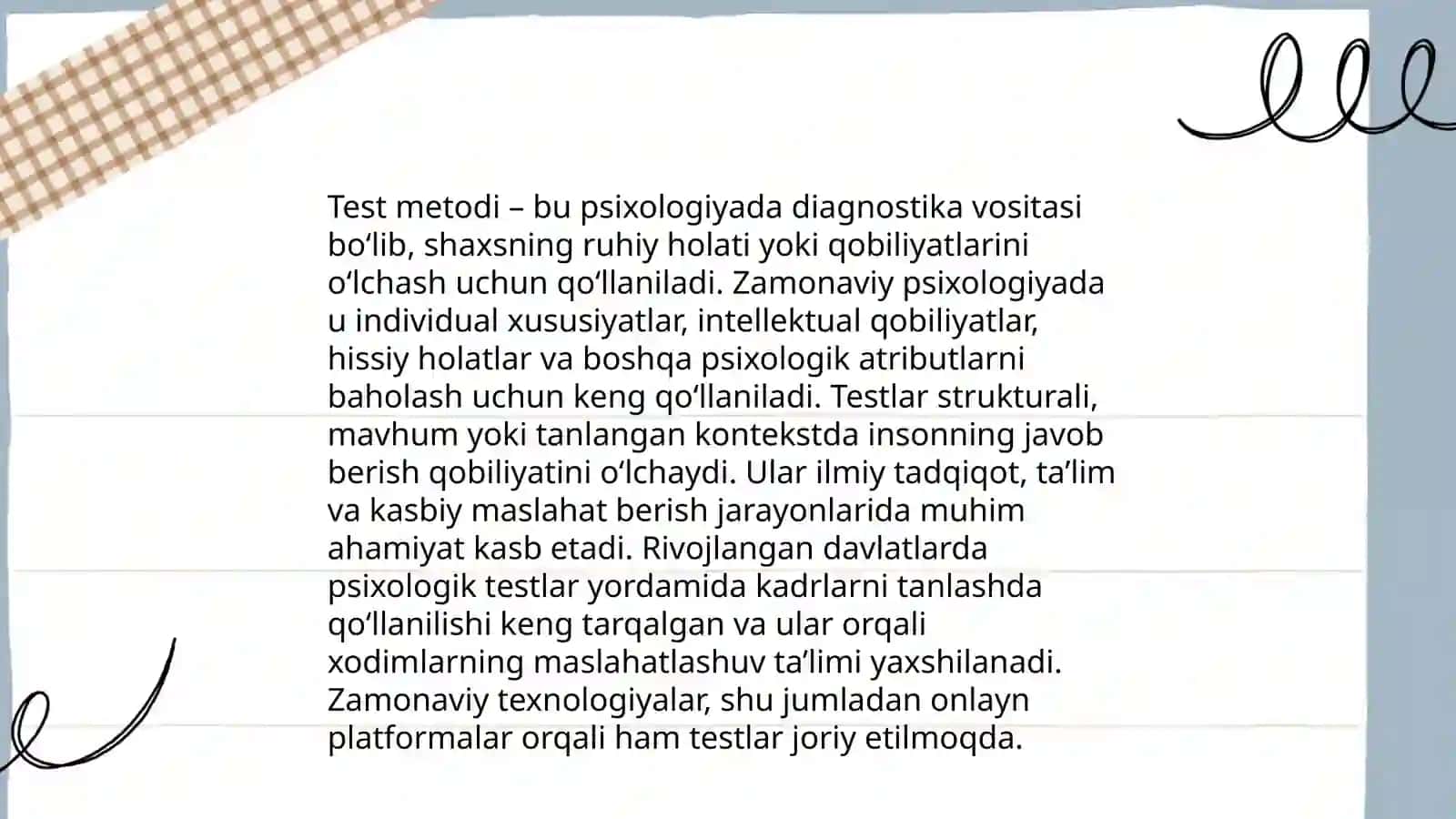 Test metodi 3