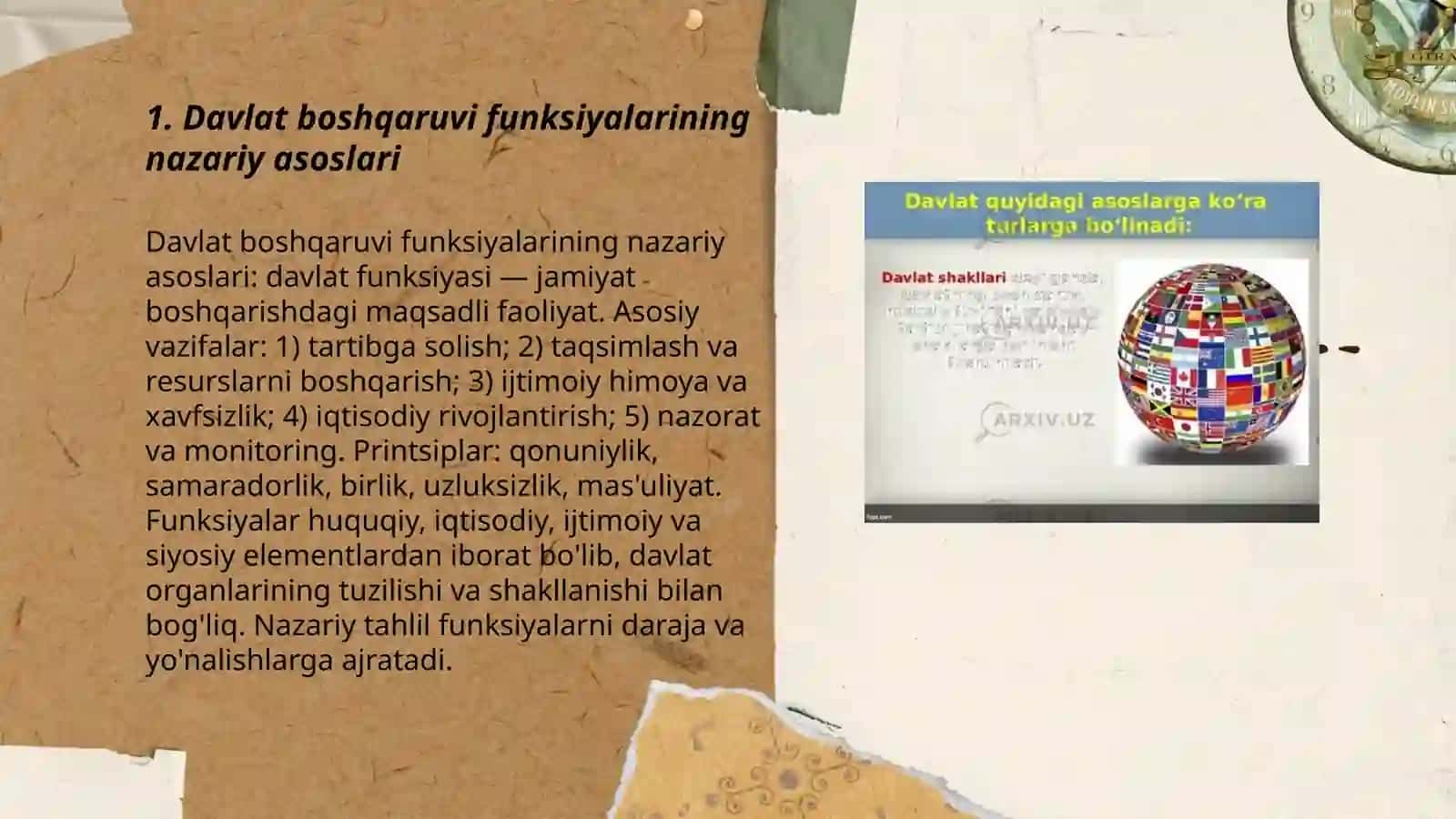 Davlat boshqaruvi funksiyalari va shakllari 3