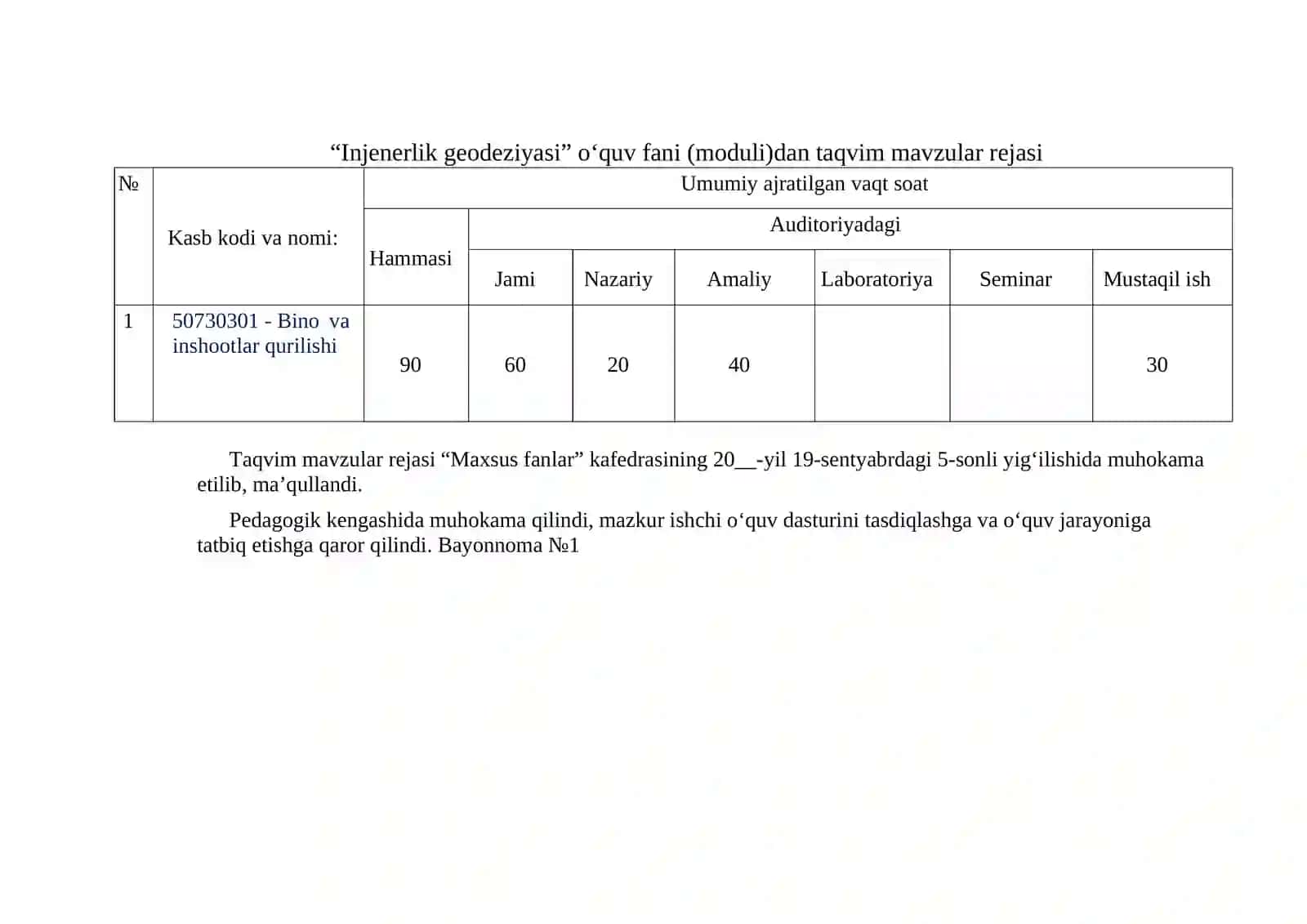 “INJENERLIK GEODEZIYASI” FANIDAN O‘QITISH MATERIALLARI 3