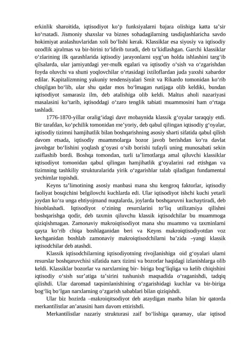 ANGLIYA VA FRANSIYADA KLASSIK IQTISODIY MAKTABNING SHAKLLANISHI 3