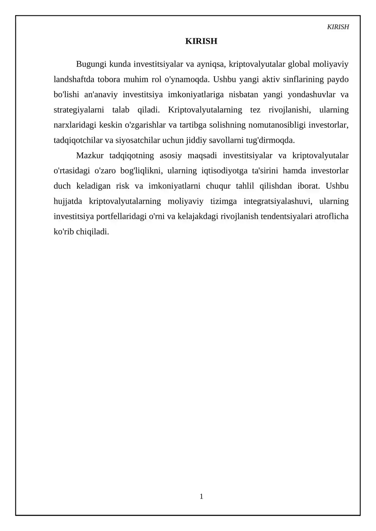 Investitsiyalar va kiriptovalyutalar 3