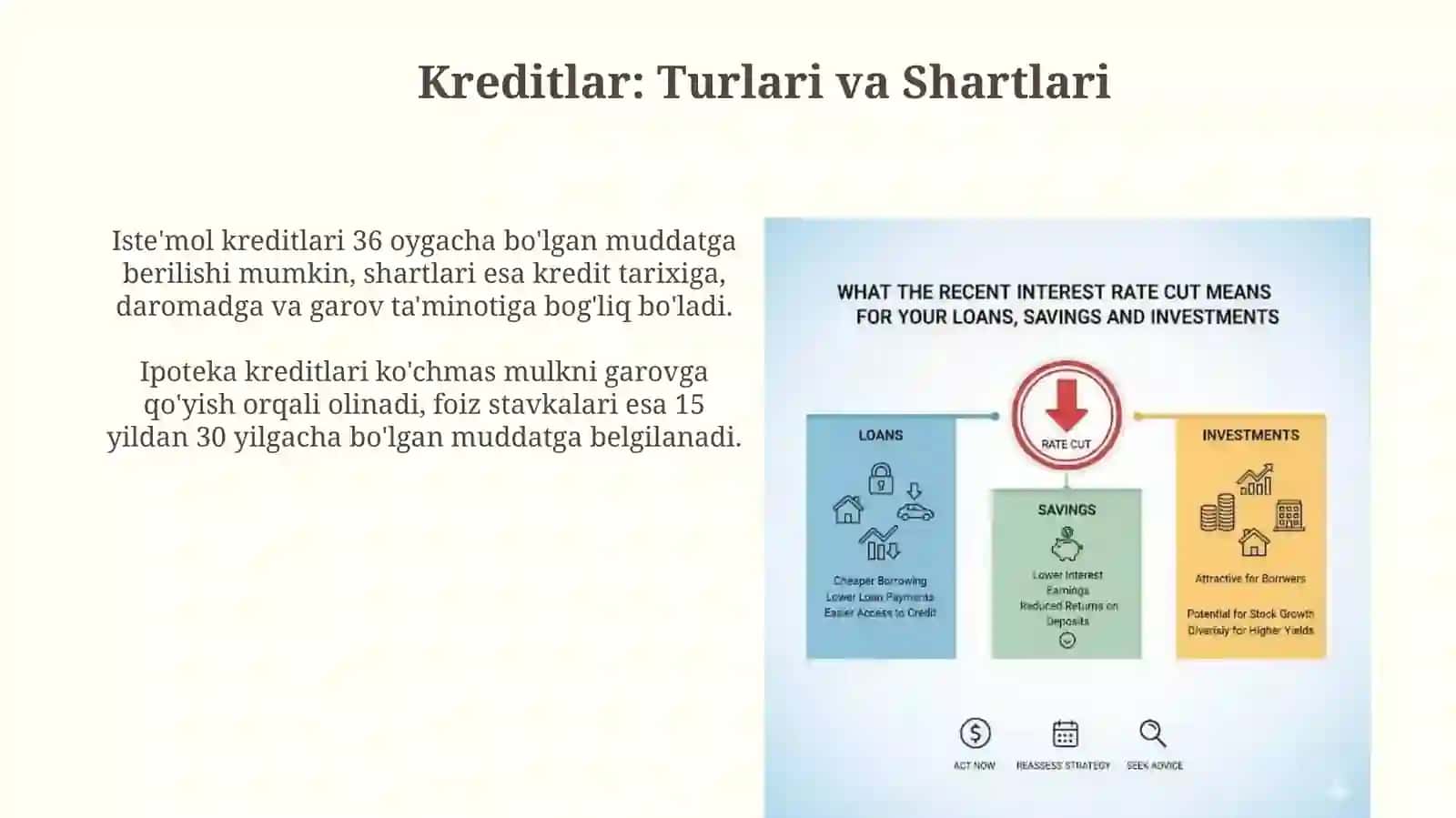 Istemol va Jamgarma va Investitsalar 3