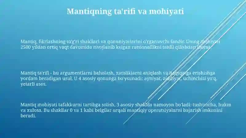 Mantiqning asosiy tushunchalari va tamoyillari 3