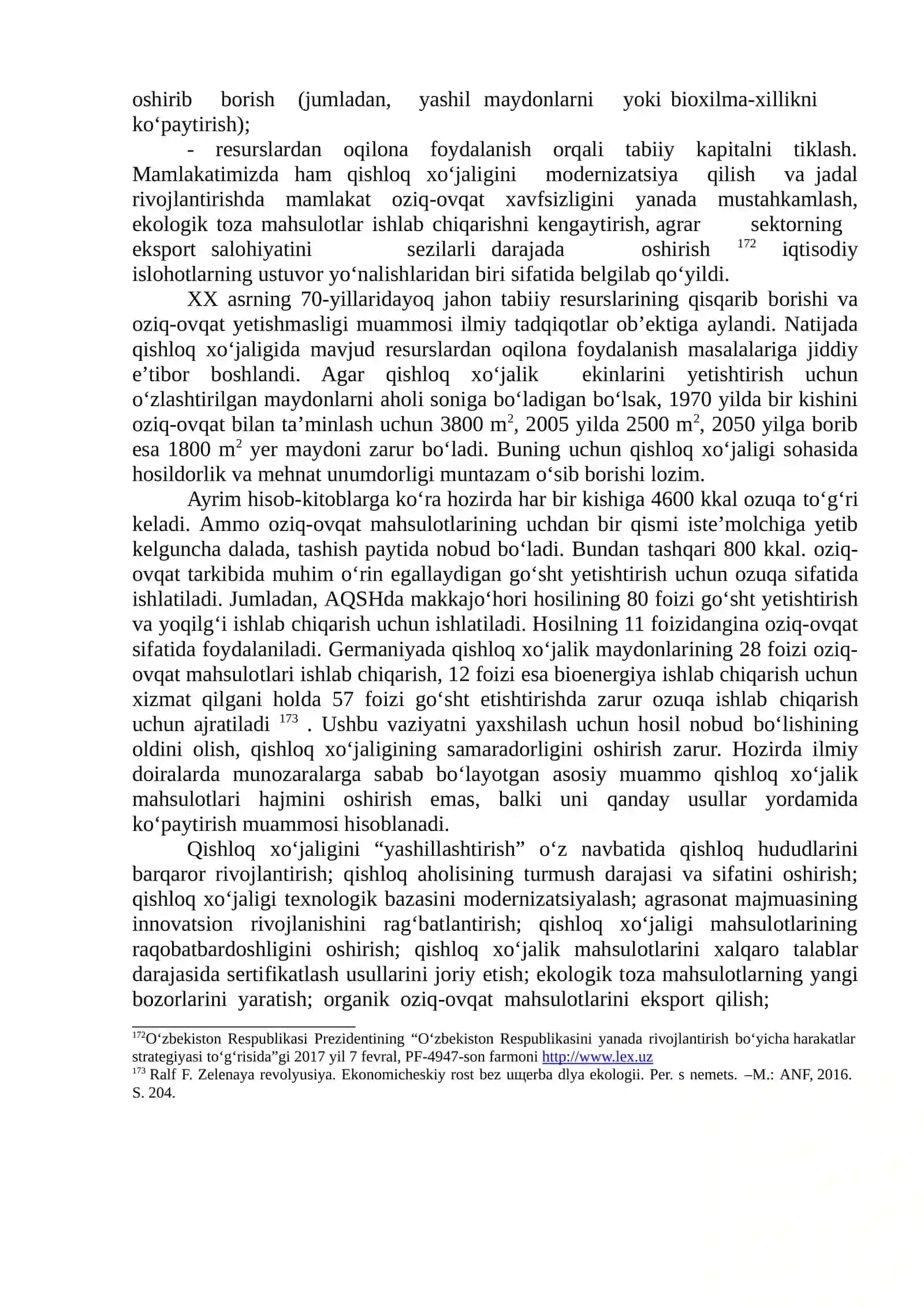 QISHLOQ XO‘JALIGINI “YASHIL IQTISODIYOT” ASOSIDA BARQAROR RIVOJLANTIRISH 3