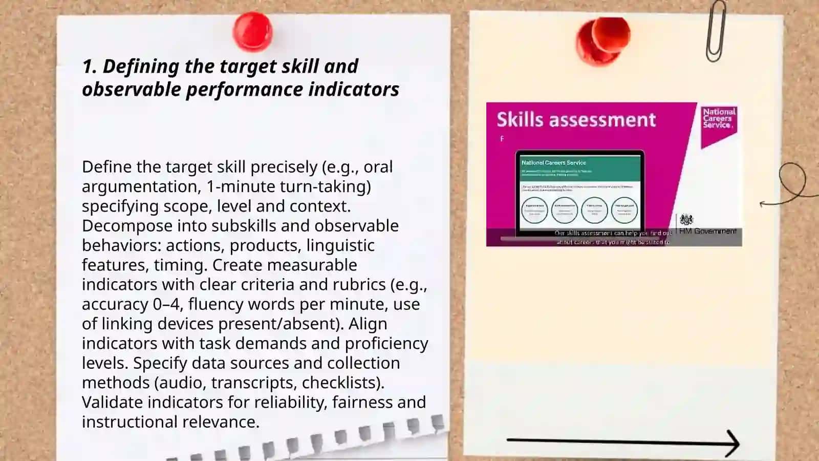 Task-Based Assessment for Specific Skill 3