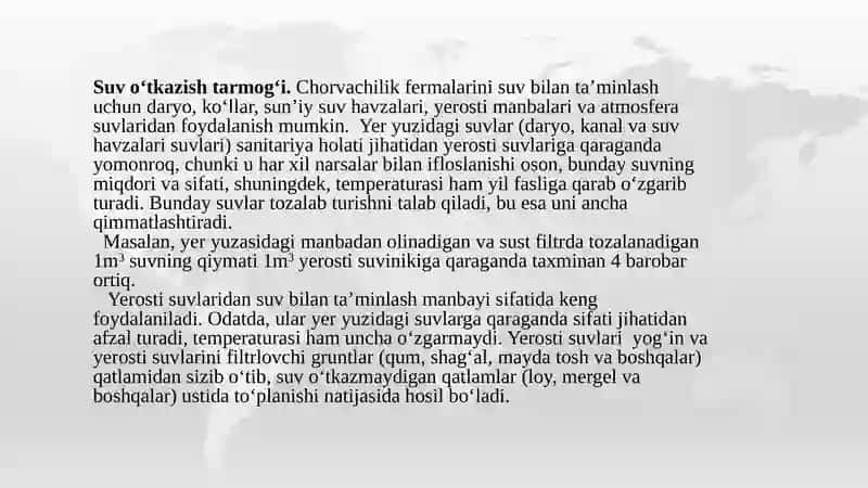 Suvo‘t kazish tarmoqlari va bosimni shootlari 3