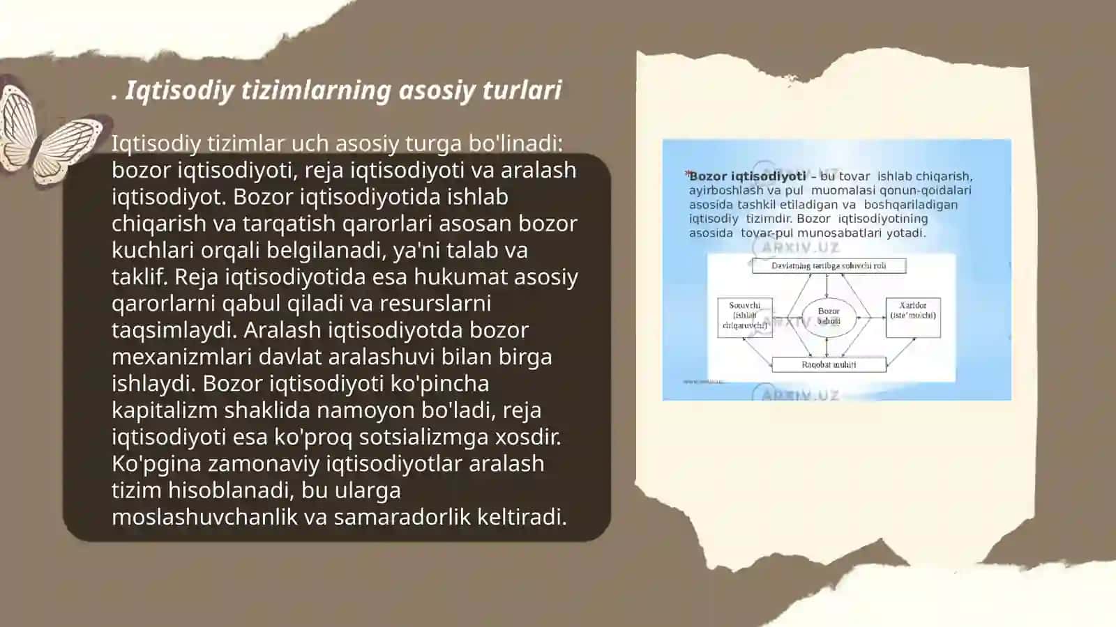 Iqtisodiyotga kirish.Iqtisodiy tizim turlar 3