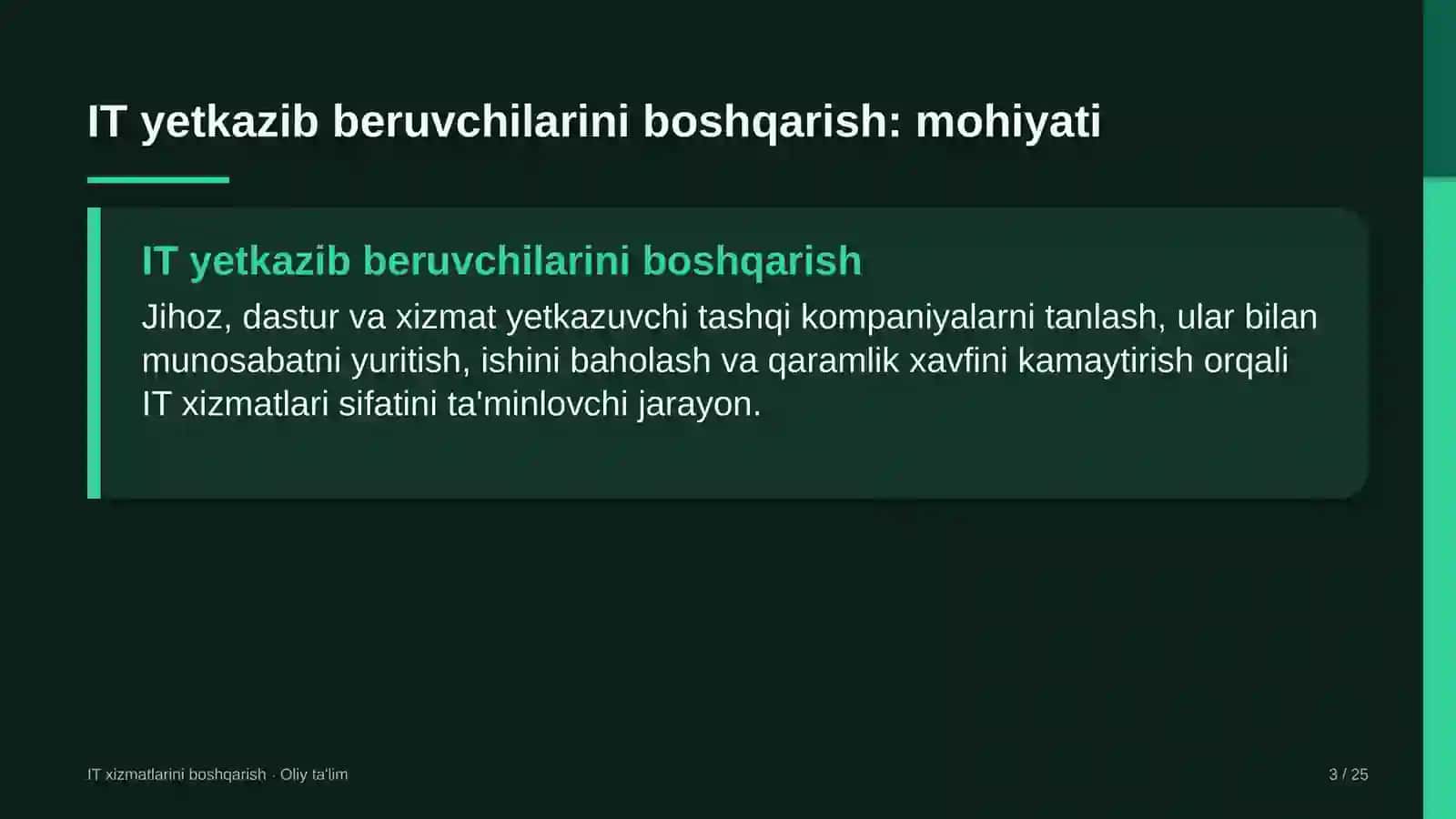 Yoshlar turizmida axborot texnologiyalari yetkazib beruvchilarini boshqarish 3