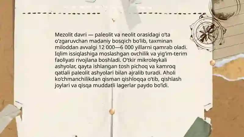 Mezolit davri 3
