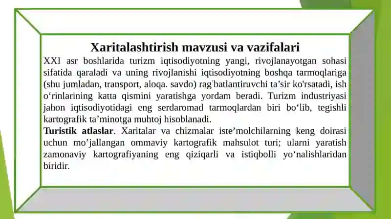 TURISTIK XARITALARNI LOYIHALASH VA TUZISH 3