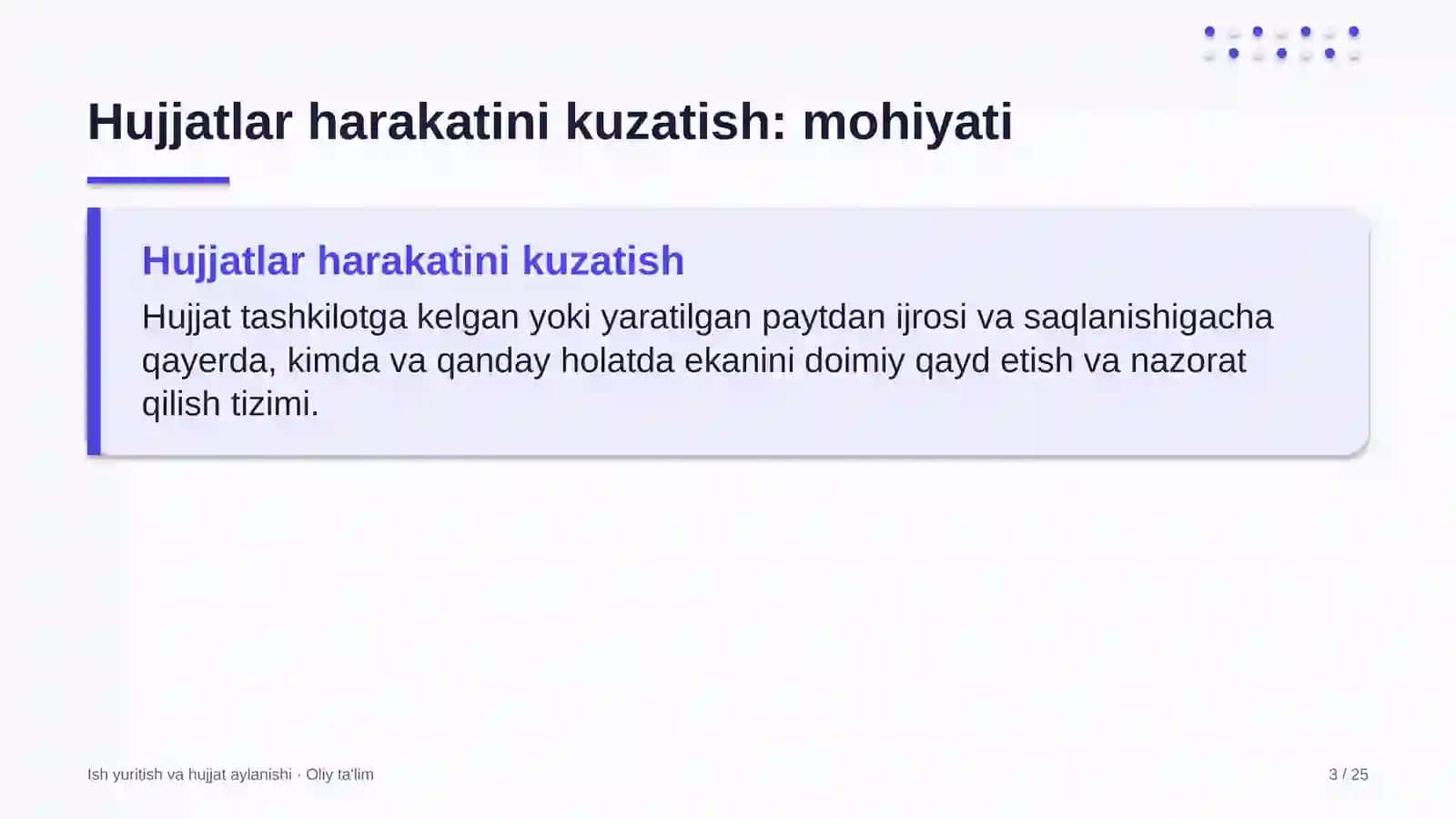 Maishiy texnika ta'mirlash ustaxonalarida hujjatlar harakatini kuzatish 3