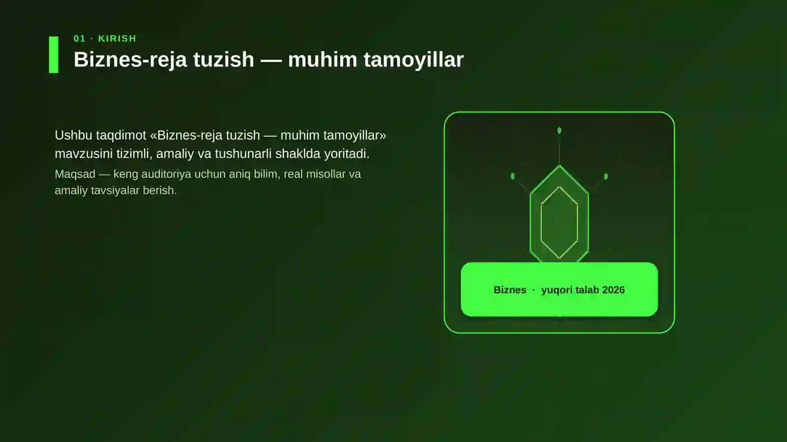 Biznes-reja tuzish — muhim tamoyillar 3