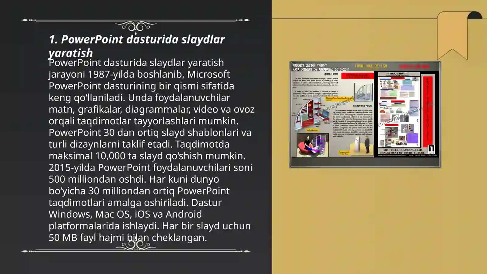 MS Power Point dasturida taqdimot tayyorlash 3