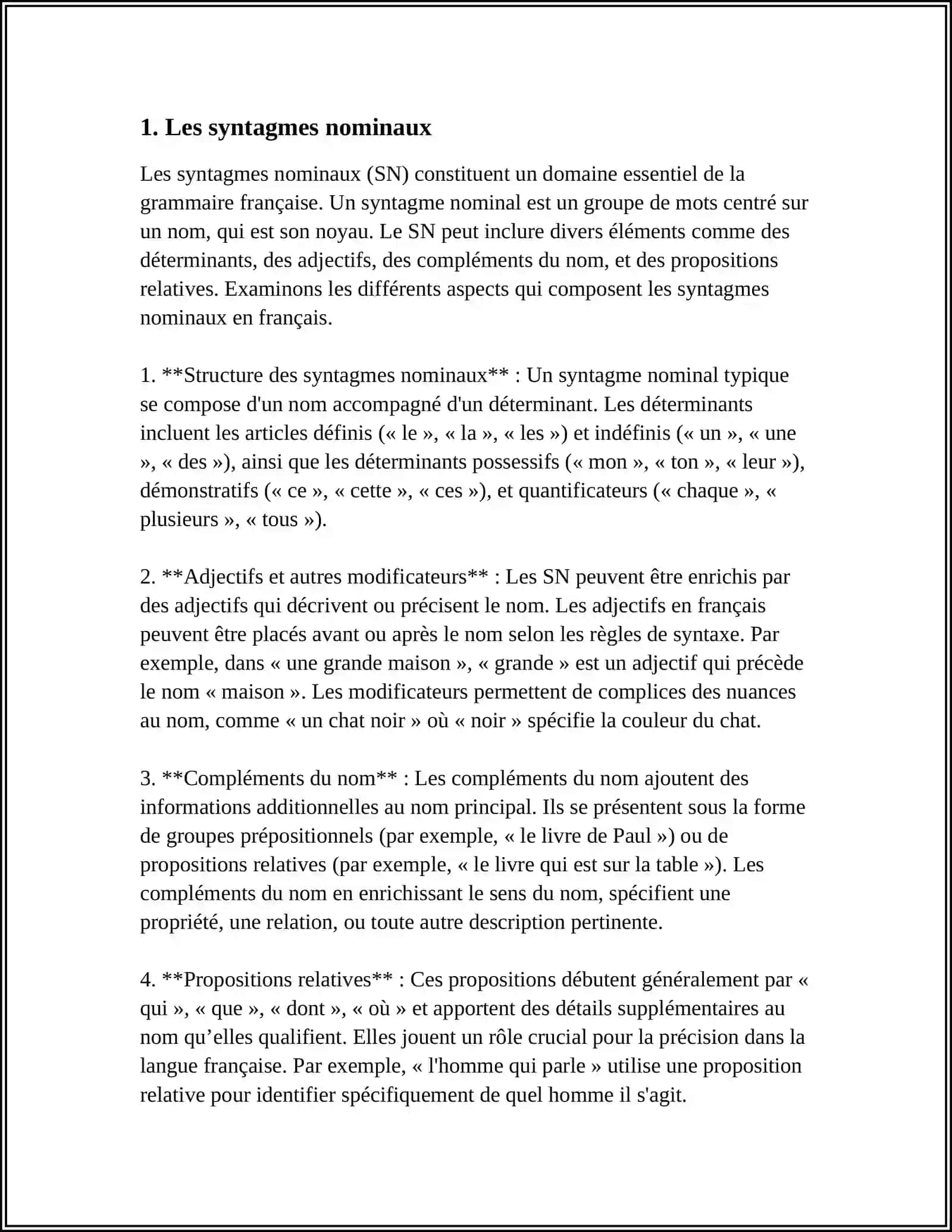 LA SYNTAXE: UNITÉS SYNTAXIQUES ET TYPES DE RELATIONS SYNTAXIQUES 3
