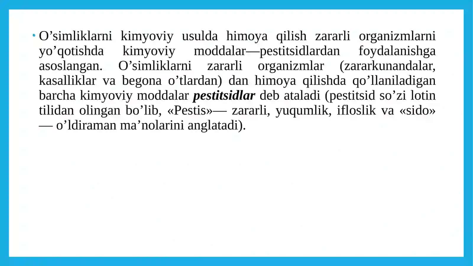 O'simliklarni kimyoviy himoya qilish usuli 3
