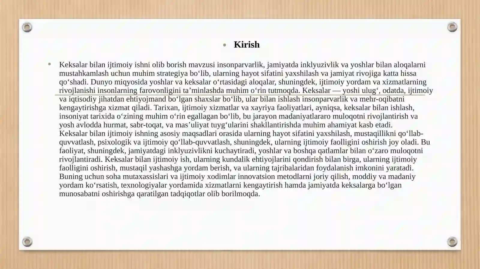 KEKSALAR BILAN IJTIMOIY ISHNI OLIB BORISHNING AHAMIYATI VA MAQSADI 3