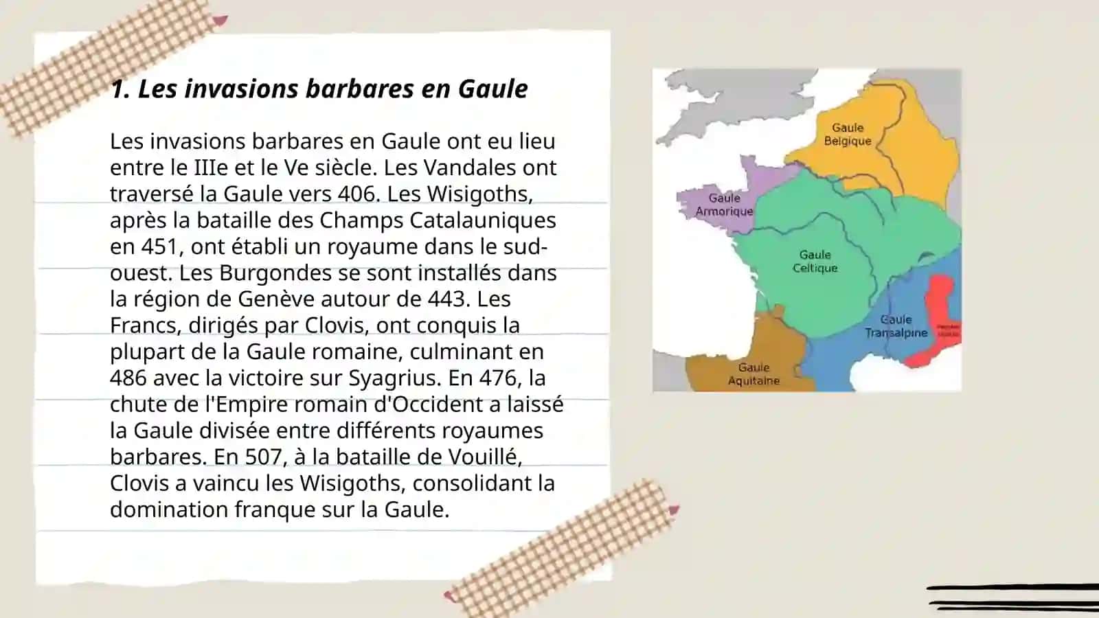 Envahissements de la Gaule par les tribus germaniques, formation de l’Etat francique 3