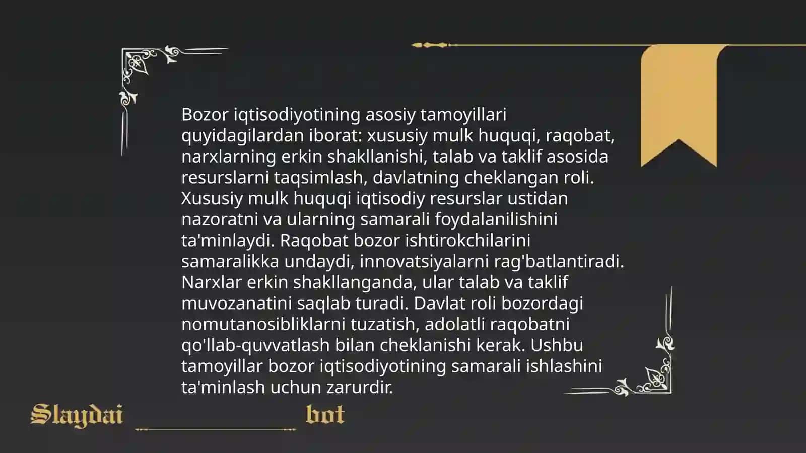 Bozor iqtisodiyoti 3