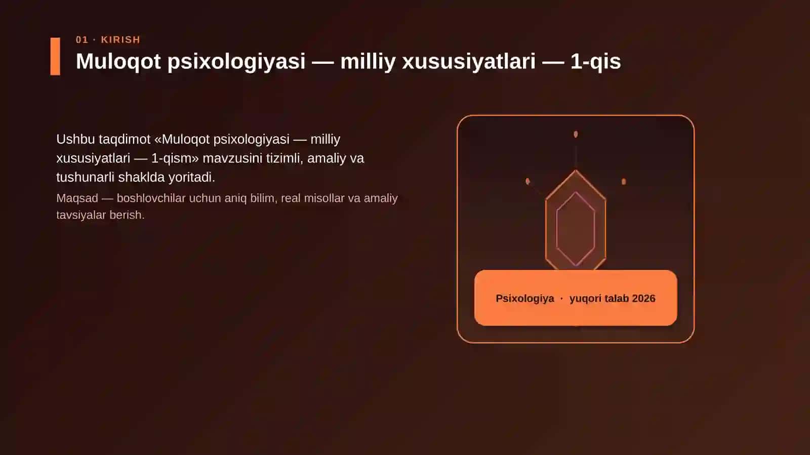 Muloqot psixologiyasi — milliy xususiyatlari — 1-qism 3
