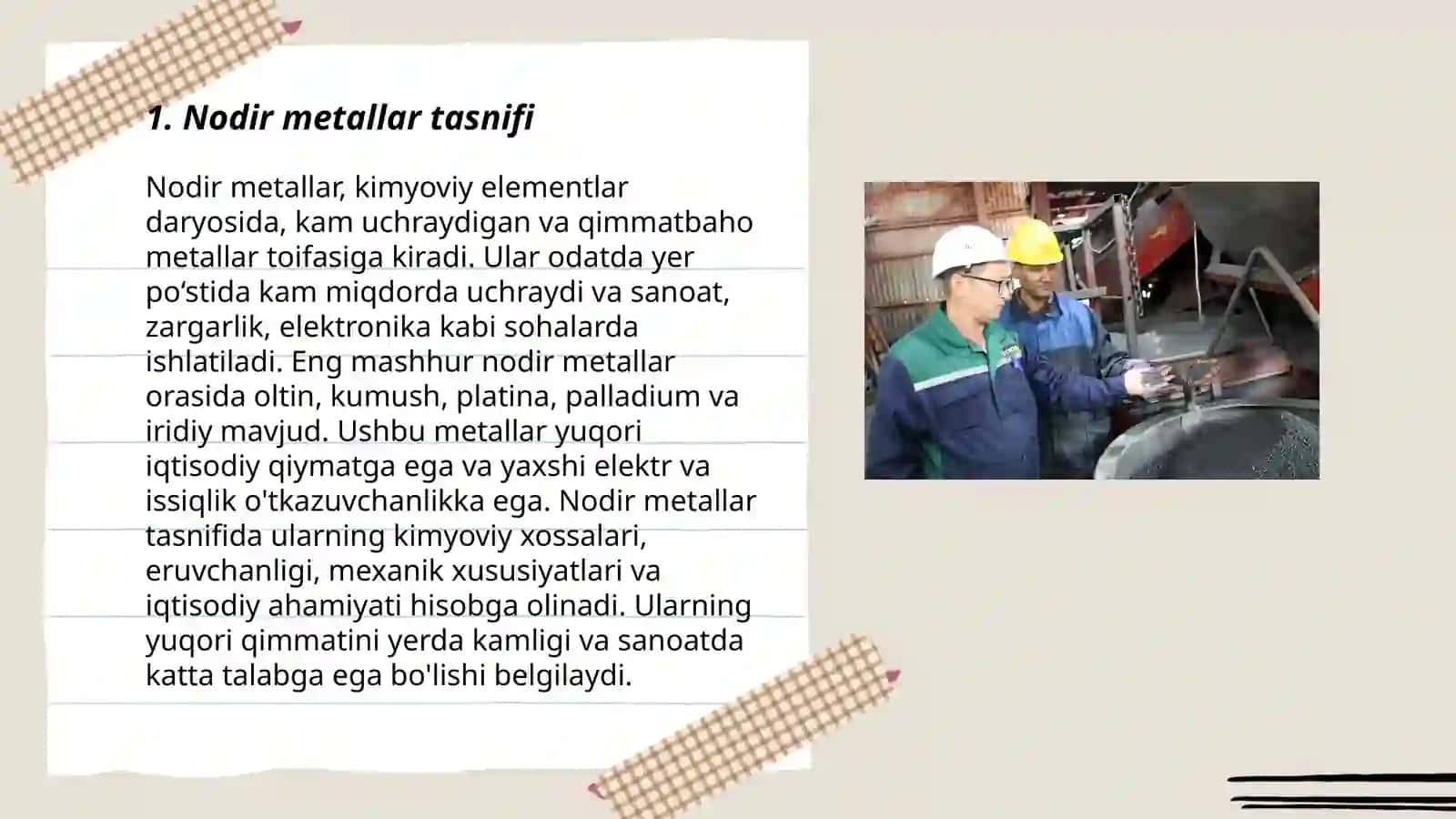 Nodir metallar 3