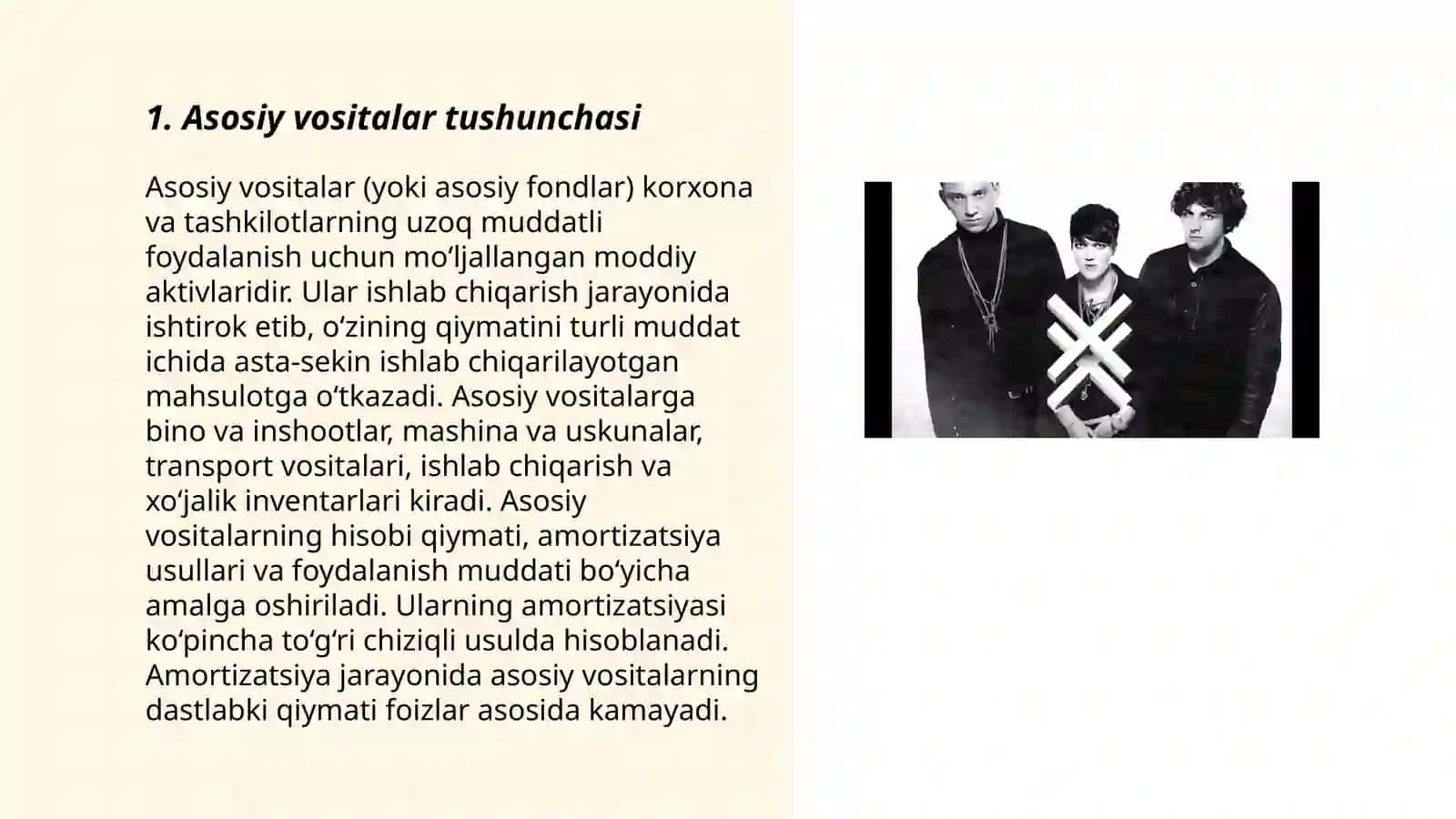 Asosiy vositalarning turkumlanishi va ularni baholash tartibi 3