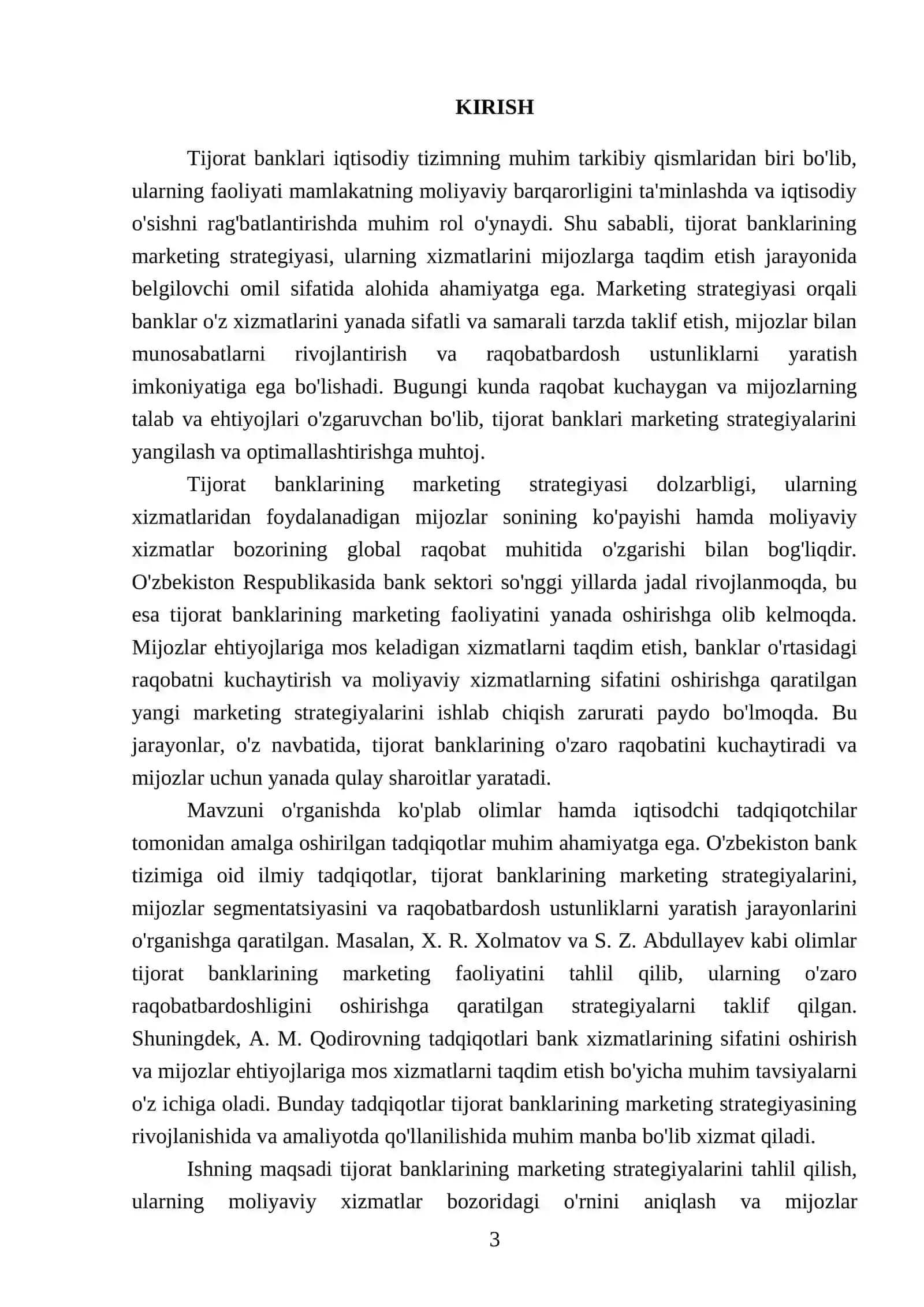 Tijorat banklari faoliyatini marketing strategiyasi orqali boshqarish 3