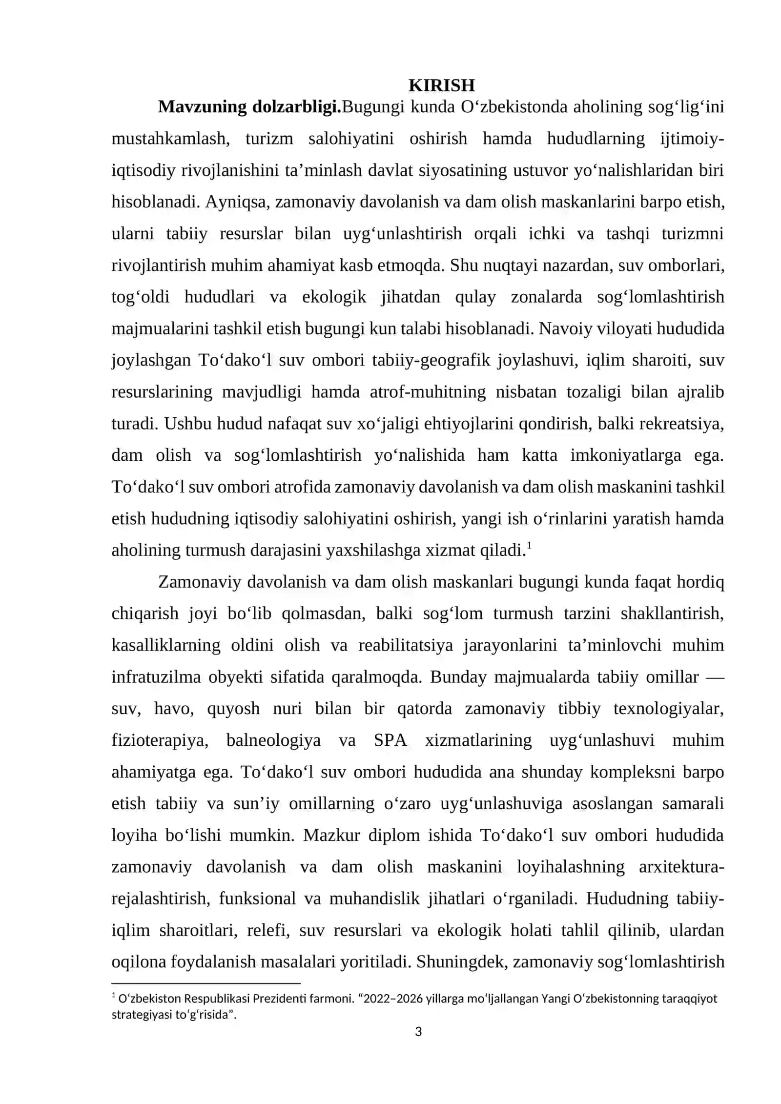 Shahar qurilishi hamda kommunal infratuzilmani tashkil etish va boshqarish mavzusida tayyor kurs ishi 3