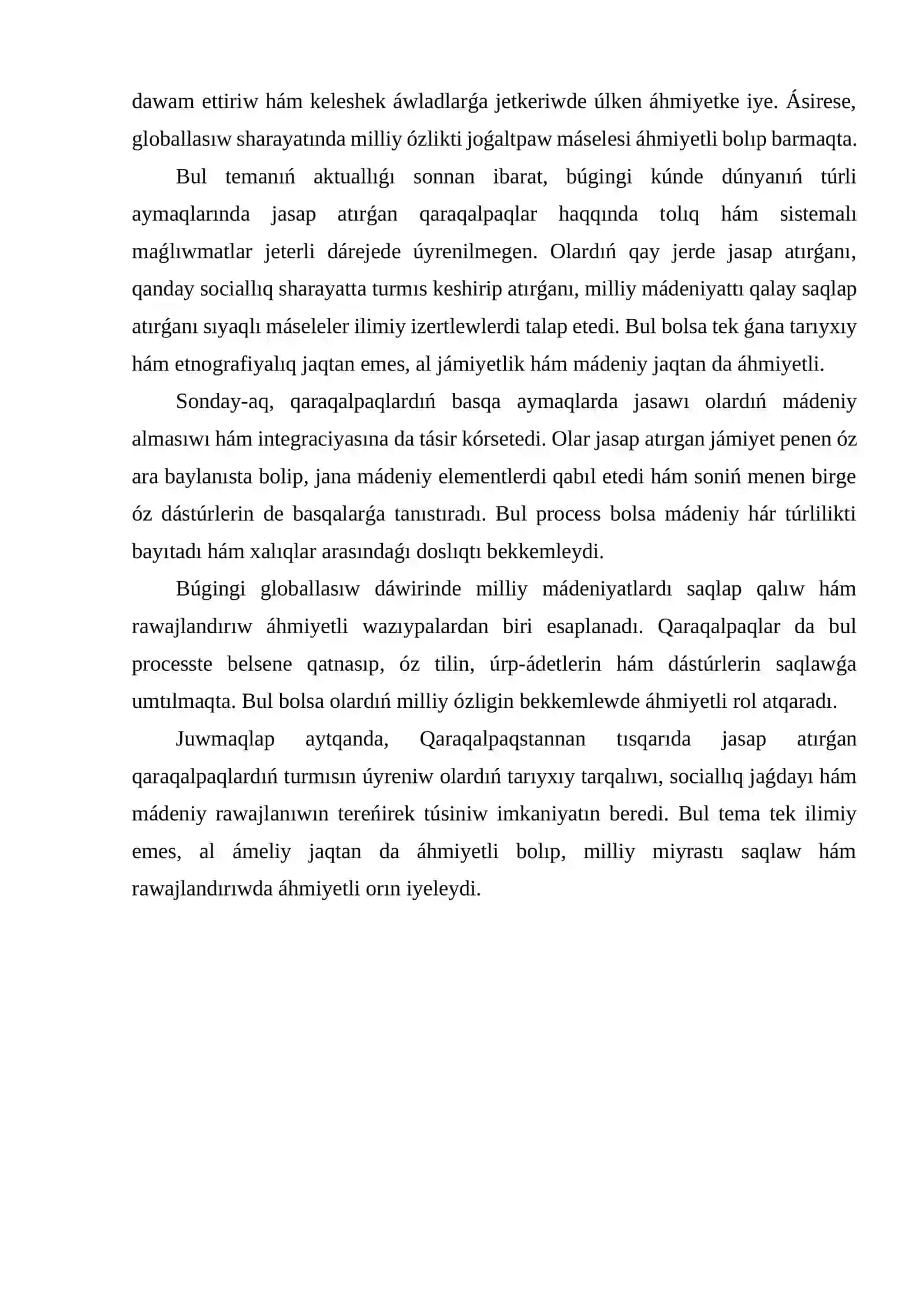 Qaraqalpaqstan sırtındaǵı qaraqalpaqlar haqqında maǵlıwmatlar 3
