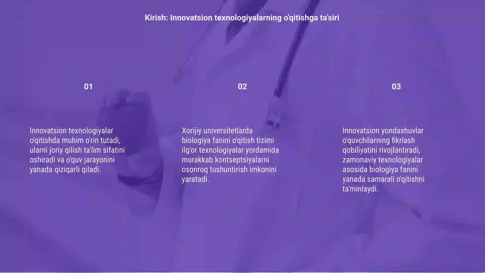 Xorijiy universitetlarda biologiya fanini oqitish tizimi 3